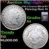 ***Auction Highlight*** 1795 3 Leaves Flowing Hair Dollar $1 BB-18/B-7 Graded f12 BY SEGS (fc)