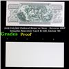 Image 1 : Proof 1918 $10,000 Federal Reserve Note - Reverse BEP Intaglio Souvenir Card B-100, Dallas '86 Grade