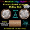 ***Auction Highlight*** 1889 & CC Uncirculated Morgan Dollar Shotgun Roll (fc)