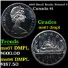 1965 Small Beads, Pointed 5 Canada Dollar $1 Grades GEM++ DMPL