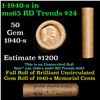 Image 1 : Shotgun Lincoln 1c roll, 1940-s 50 pcs Brandt Wrapper.