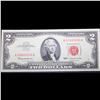 Image 2 : 1963 $2 Red seal United States Note Grades Gem CU
