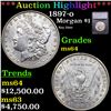 ***Auction Highlight*** 1897-o Morgan Dollar $1 Graded ms64 BY SEGS (fc)
