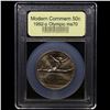 Image 2 : 1992-p Olympics Modern Commem Half Dollar 50c Graded ms70, Perfection By USCG