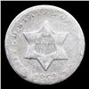 Image 2 : 1852 Three Cent Silver 3cs Grades vg+