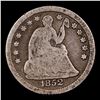 Image 2 : 1852-p Seated Liberty Half Dime 1/2 10c Grades vg+