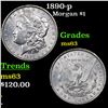 Image 1 : 1890-p Morgan Dollar $1 Grades Select Unc