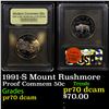 Image 1 : Proof 1991-S Mount Rushmore Modern Commem Half Dollar 50c Graded GEM++ Proof Deep Cameo By USCG