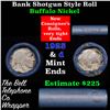 Image 1 : Buffalo Nickel Shotgun Roll in Old Bank Style 'Bell Telephone'  Wrapper 1925 & d Mint Ends