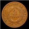 Image 3 : 1865 Two Cent Piece 2c Grades vf++