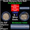 Image 1 : Buffalo Nickel Shotgun Roll in Old Bank Style 'Bell Telephone'  Wrapper 1920 & d Mint Ends