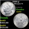 Image 1 : 1886-p Morgan Dollar $1 Grades Choice+ Unc