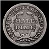 Image 3 : 1845-p Seated Liberty Half Dime 1/2 10c Grades vf, very fine