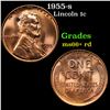 1955-s Lincoln Cent 1c Grades GEM++ RD