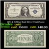 1957A $1 Blue Seal Silver Certificate Grades Gem CU