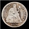 Image 2 : 1876-cc Seated Liberty Dime 10c Grades vg+