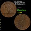 1902 Belgium 2 Centimes KM-35.1 Grades xf