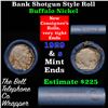 Image 1 : Buffalo Nickel Shotgun Roll in Old Bank Style 'Bell Telephone'  Wrapper 1929 & S Mint Ends