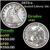 1875-s Twenty Cent Piece 20c Grades xf+