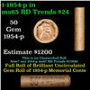 Image 1 : Shotgun Lincoln 1c roll, 1954-p 50 pcs Brandt Wrapper.