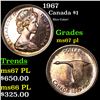 1967 Canada Dollar $1 Grades GEM++ PL