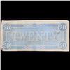Image 2 : 1864 $20 Confederate Note, T67 Grades xf+