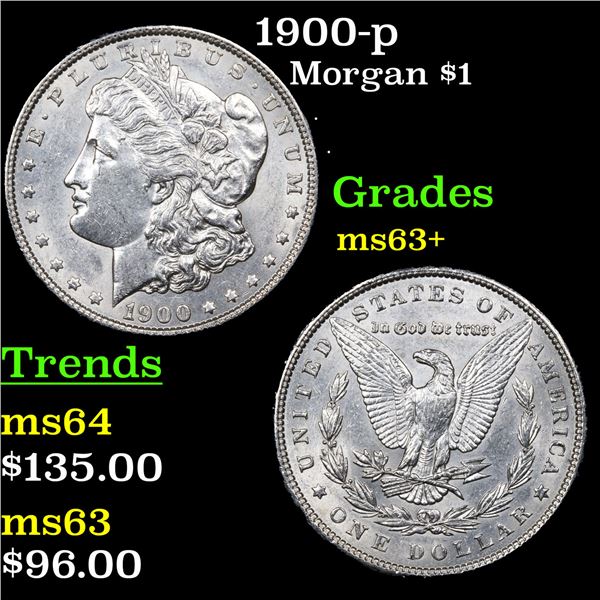 1900-p Morgan Dollar $1 Grades Select+ Unc