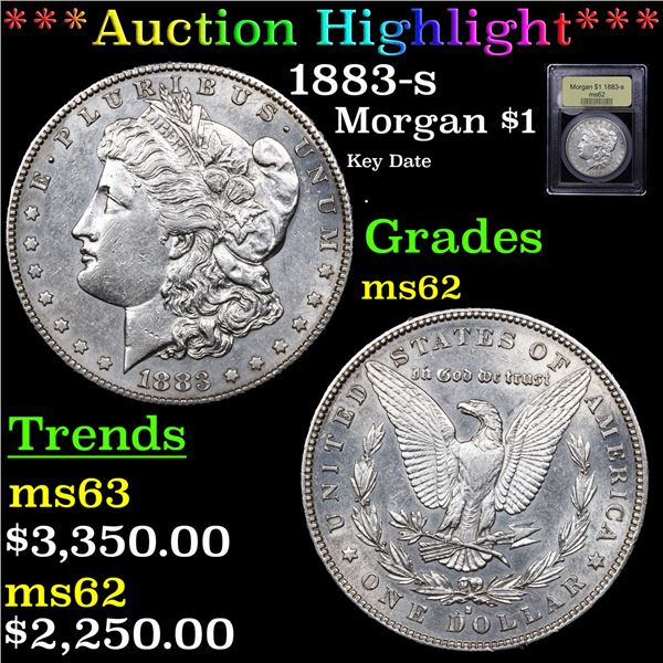 ***Auction Highlight*** 1883-s Morgan Dollar $1 Graded Select Unc By USCG (fc)