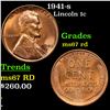 1941-s Lincoln Cent 1c Grades GEM++ Unc RD