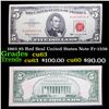 1963 $5 Red Seal United States Note Fr-1536 Grades Select CU