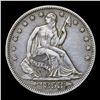 Image 2 : 1853-p Arrows & Rays Seated Half Dollar 50c Grades xf
