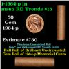 Image 1 : Shotgun Lincoln 1c roll, 1964-P 50 pcs Brandt Wrapper.