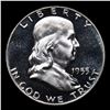 Image 2 : Proof 1955 Franklin Half Dollar 50c Grades GEM++ Proof