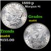 Image 1 : 1889-p Morgan Dollar $1 Grades Choice Unc