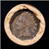 Image 2 : Mixed small cents 1c orig shotgun roll, 1919-S Wheat Cent, 1887 Indian Cent other end, Brinks Wrappe
