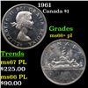 1961 Canada Dollar $1 Grades GEM++ PL