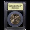 Image 2 : 1992-p Olympics Modern Commem Half Dollar 50c Graded ms70, Perfection By USCG