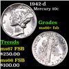 Image 1 : 1942-d Mercury Dime 10c Grades GEM++ FSB
