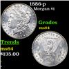 Image 1 : 1886-p Morgan Dollar $1 Grades Choice Unc