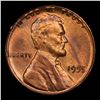 Image 2 : 1955-p Lincoln Cent 1c Grades GEM+ Unc RB
