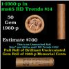 Image 1 : Shotgun Lincoln 1c roll, 1960-P 50 pcs Brandt Wrapper.