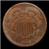Image 2 : 1865 Two Cent Piece 2c Grades vf+