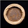 Image 2 : Mixed small cents 1c orig shotgun roll, 1918-S Wheat Cent, 1887 Indian Cent other end, Brinks Wrappe