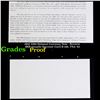 Image 1 : Proof 1902 $100 National Currency Note - Reverse BEP Intaglio Souvenir Card B-169, TNA '93 Grades Pr