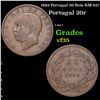 1883 Portugal 20 Reis KM-527 Grades vf++