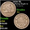 Image 1 : 1858 SL Flying Eagle Cent 1c Grades f+