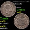 1877-OM Spain 5 Centimos KM-674 Grades Select AU