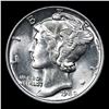 Image 2 : 1940-p Mercury Dime 10c Grades GEM++ Unc