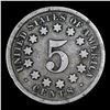Image 3 : 1869 Shield Nickel 5c Grades f, fine