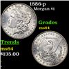 Image 1 : 1886-p Morgan Dollar $1 Grades Choice Unc